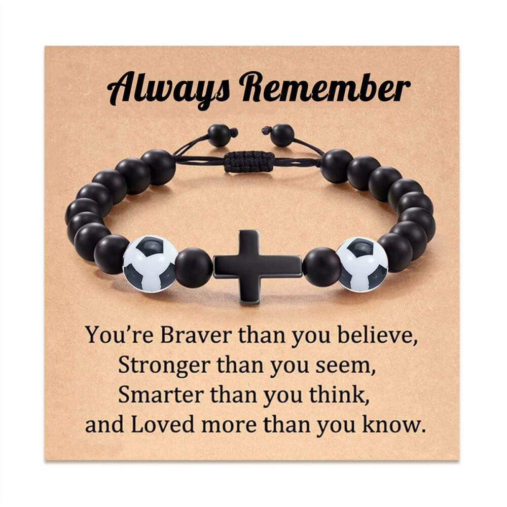 5 Styles Sports Ball Cross Bracelet | Perfect Gift for Sports Lovers