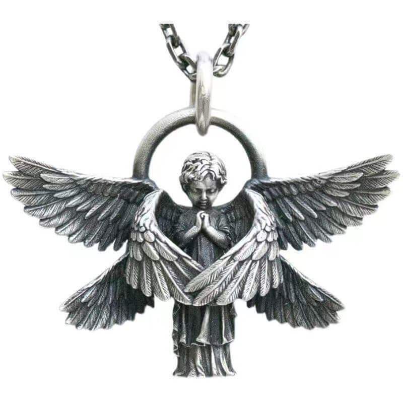 Angel Necklace Pendant Silver for Best friend