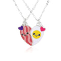 Bacon and Egg Best Friends Magnetic Necklace Set