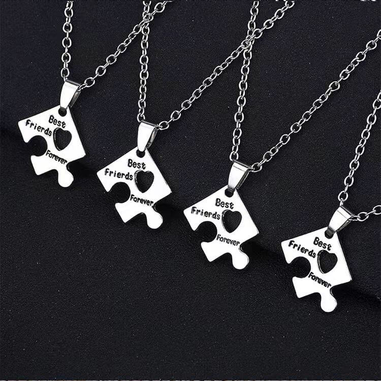 Four Pieces Best Friends Forever Necklace Set