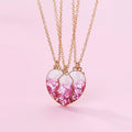 Bling Friendship Heart Magnetic Necklace for 3