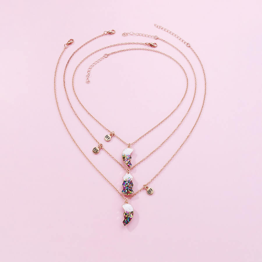 Colorful Magnetic Friendship Necklaces for 3