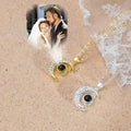 Custom Photo Moon Necklace - Eye-Visible & Phone-Projection Pendant