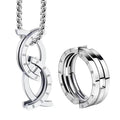 2-in-1 Foldable "Forever" Pendant & Ring Necklace