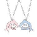Dolphin Pendant Best Friend Necklace