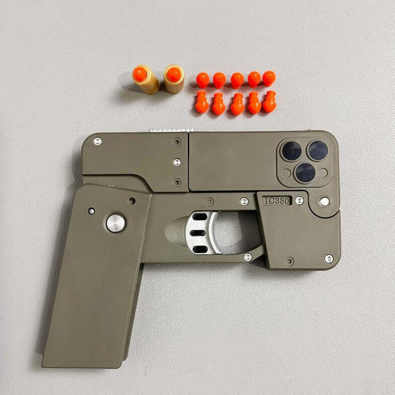 Foldable Phone Shape Pistol Nerf Toy Gun