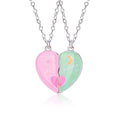 Kids Sun Moon Heart Necklaces - 2PCS