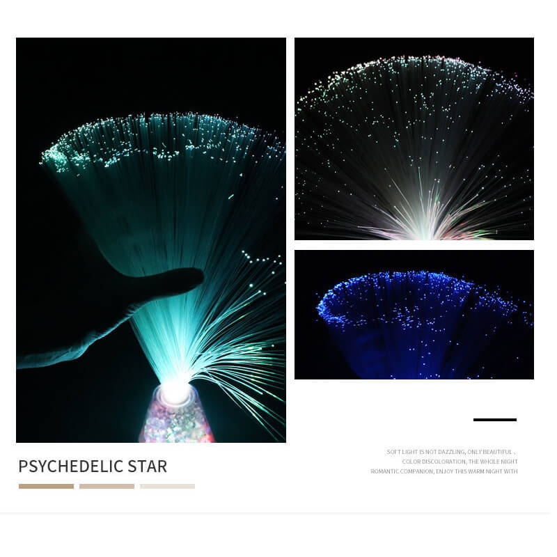 Fiber Optic Lamp Color Changing Crystal Base