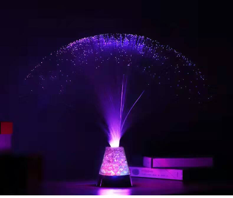 Fiber Optic Lamp Color Changing Crystal Base