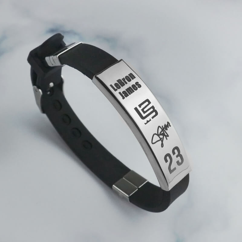 NBA Star Personalized Signature Silicone Bracelet