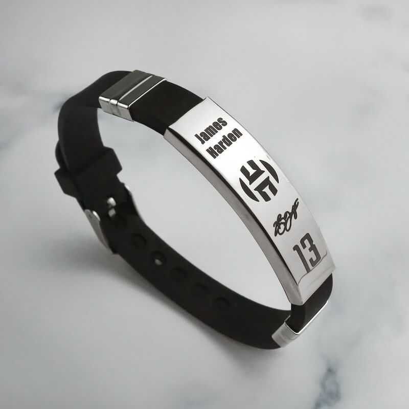 NBA Star Personalized Signature Silicone Bracelet