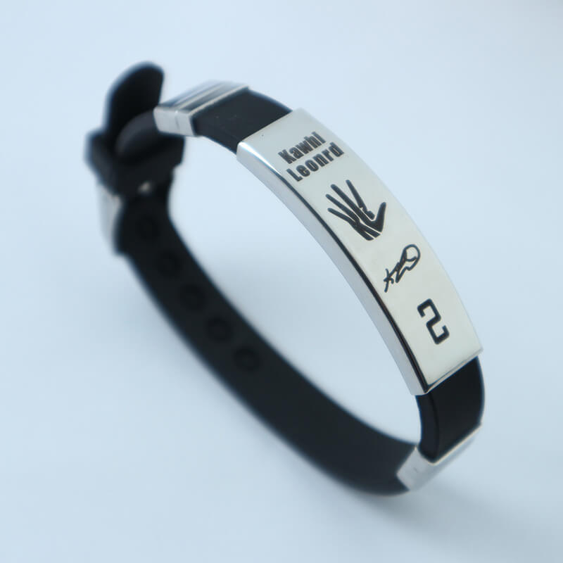 NBA Star Personalized Signature Silicone Bracelet