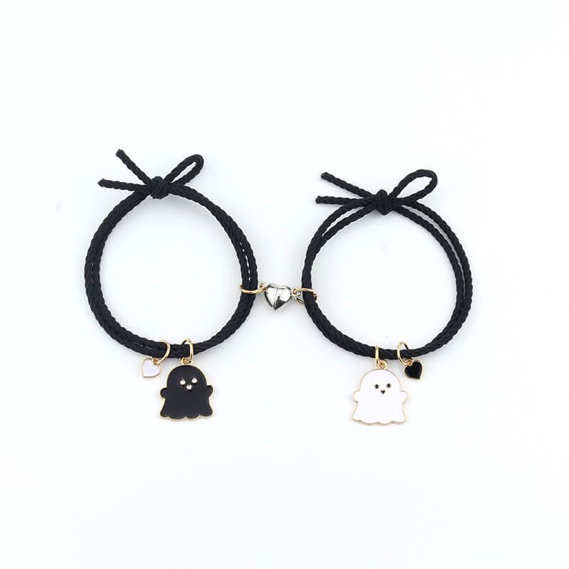 Black and White Ghost Magnetic Bracelet for BFF