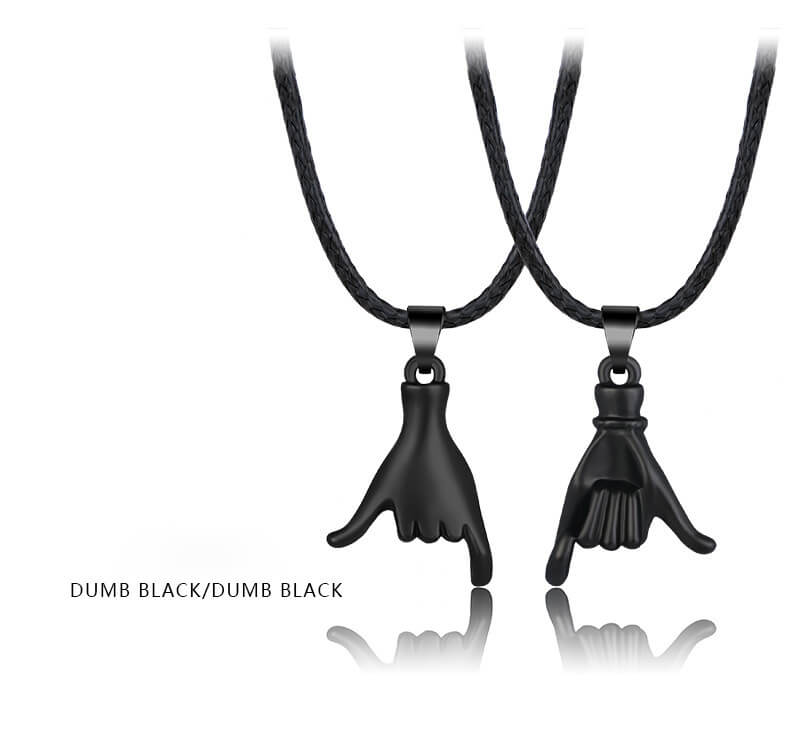 Pinkie Promise Couple Necklaces - Matching Jewelry Set for Couples & Best Friends