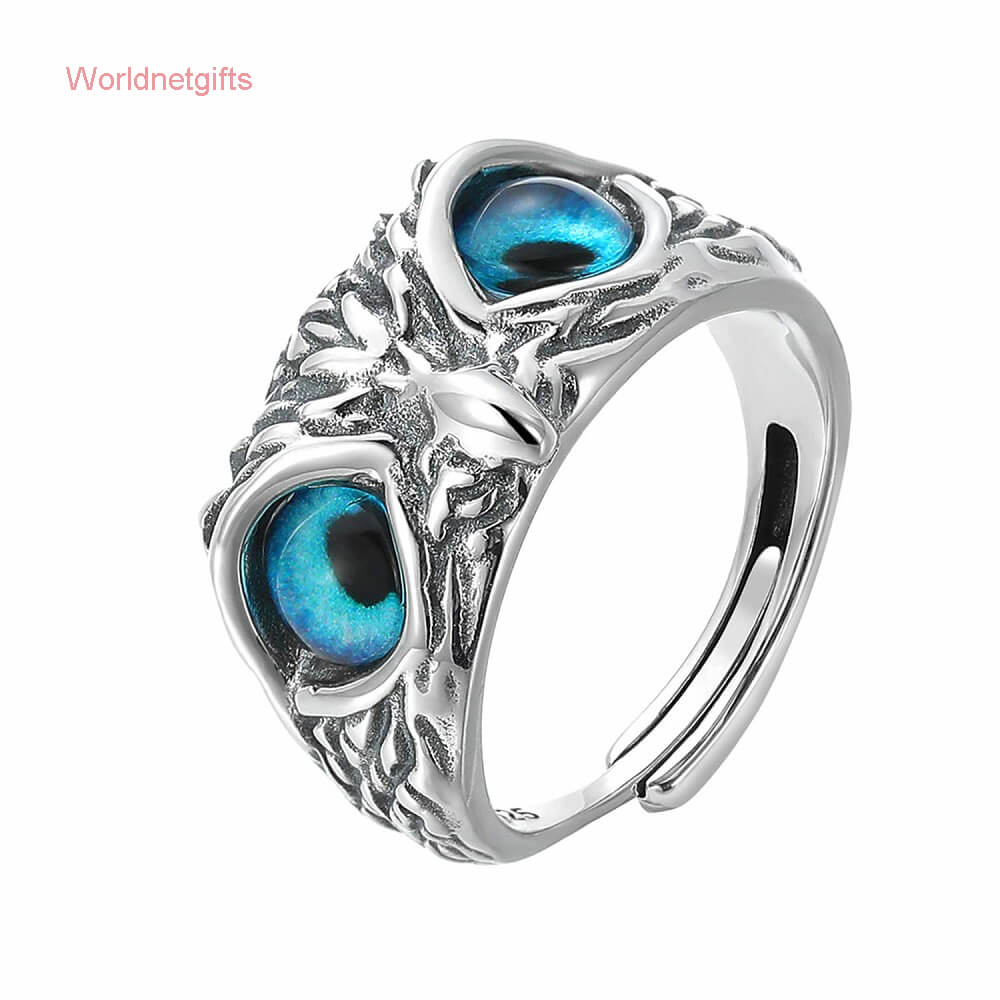 Owl Ring Silver