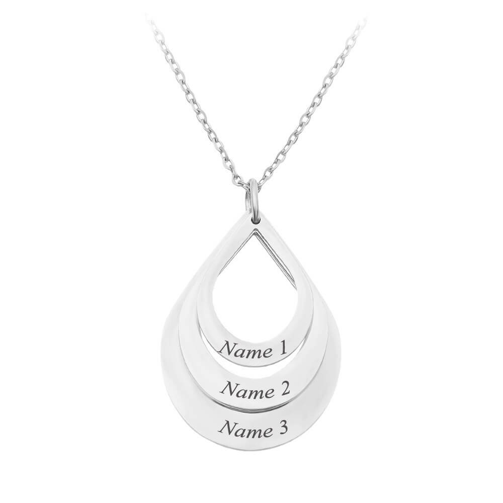 Personalized Names Teardrop Necklace - for Family, Loved Ones & Groups