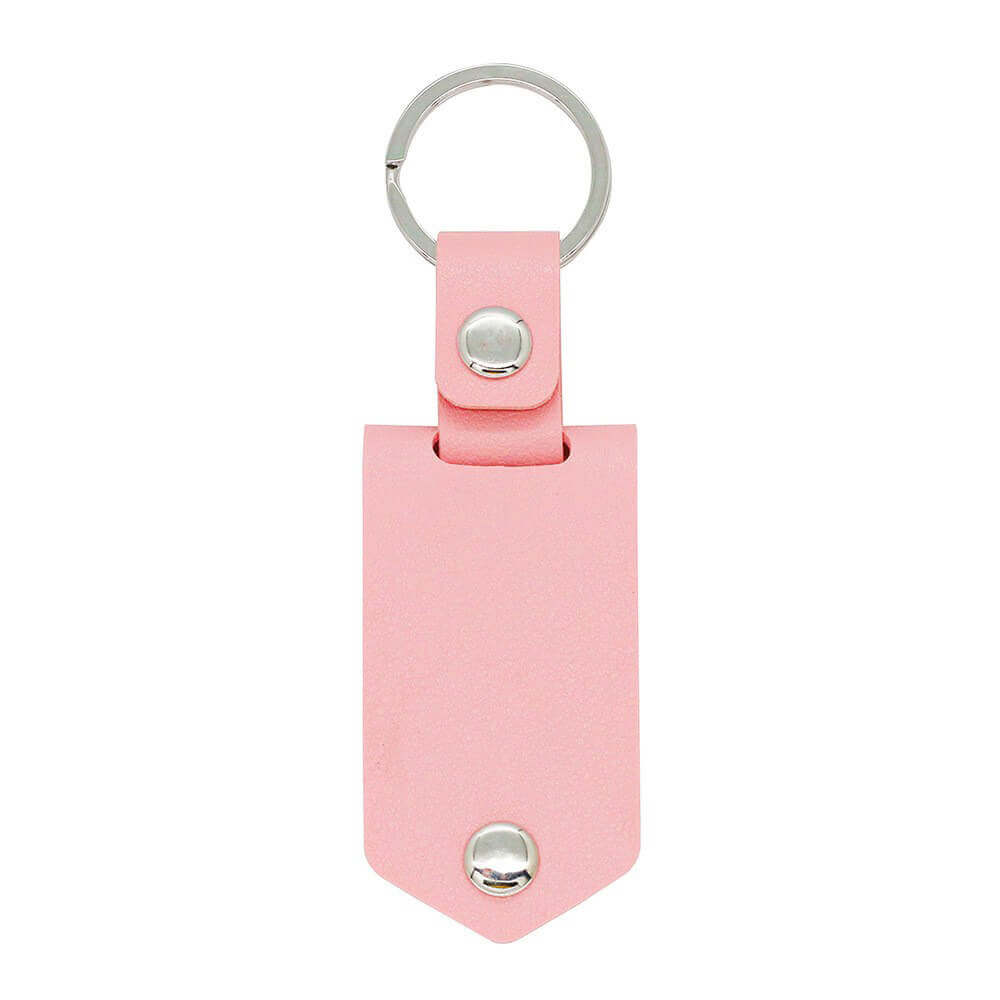Personalized Leather Keychain with Picture and Text