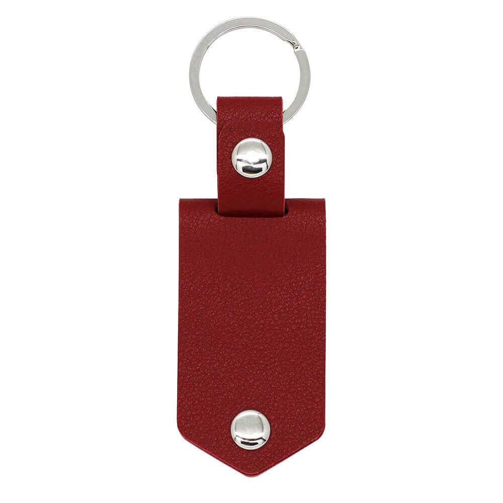 Personalized Leather Keychain with Picture and Text