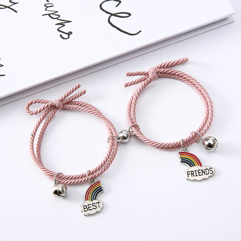 Rainbow Bridge Best Friends Magnetic Bracelets