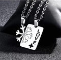 Snowflake Love Matching Necklaces