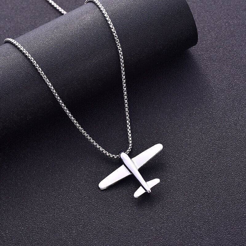 Vintage Airplane Necklace