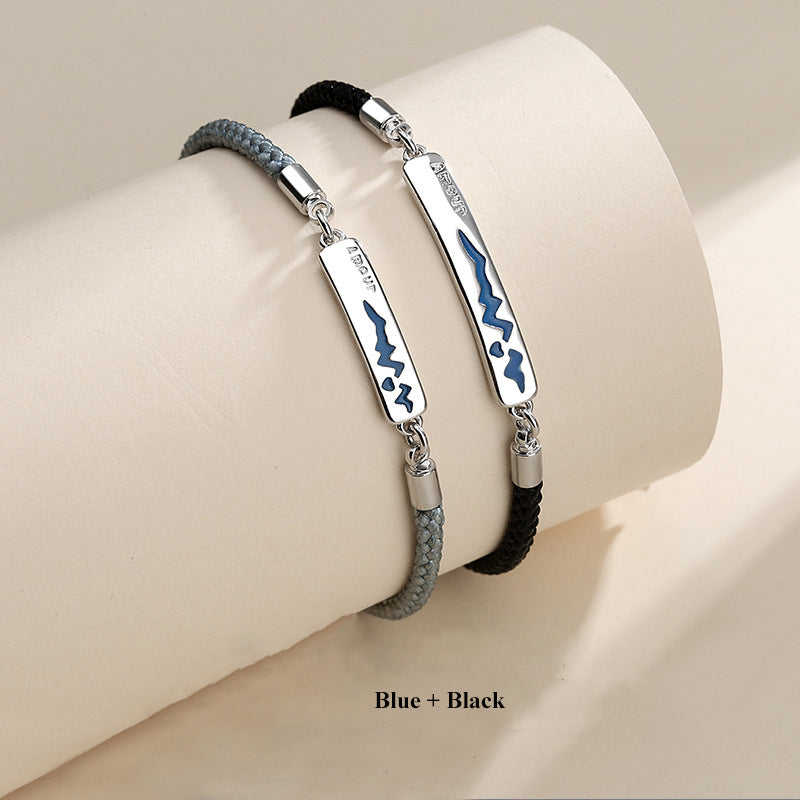 Personalized Engraved Color Changing Couple Bracelet