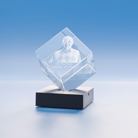 Cube 3D Photo Crystal