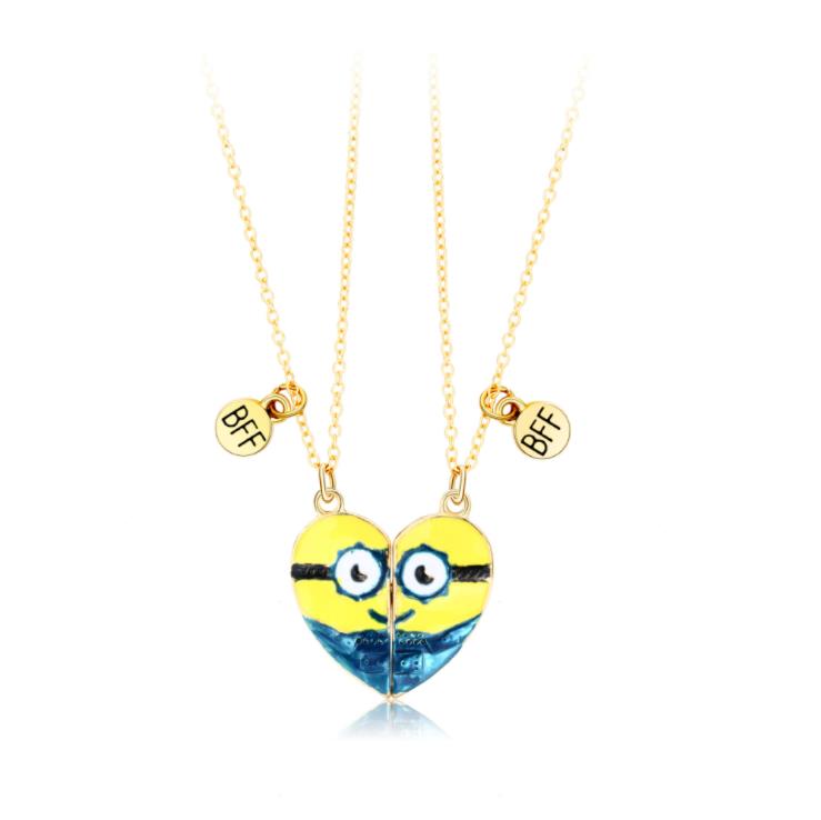 Minion best friend necklace