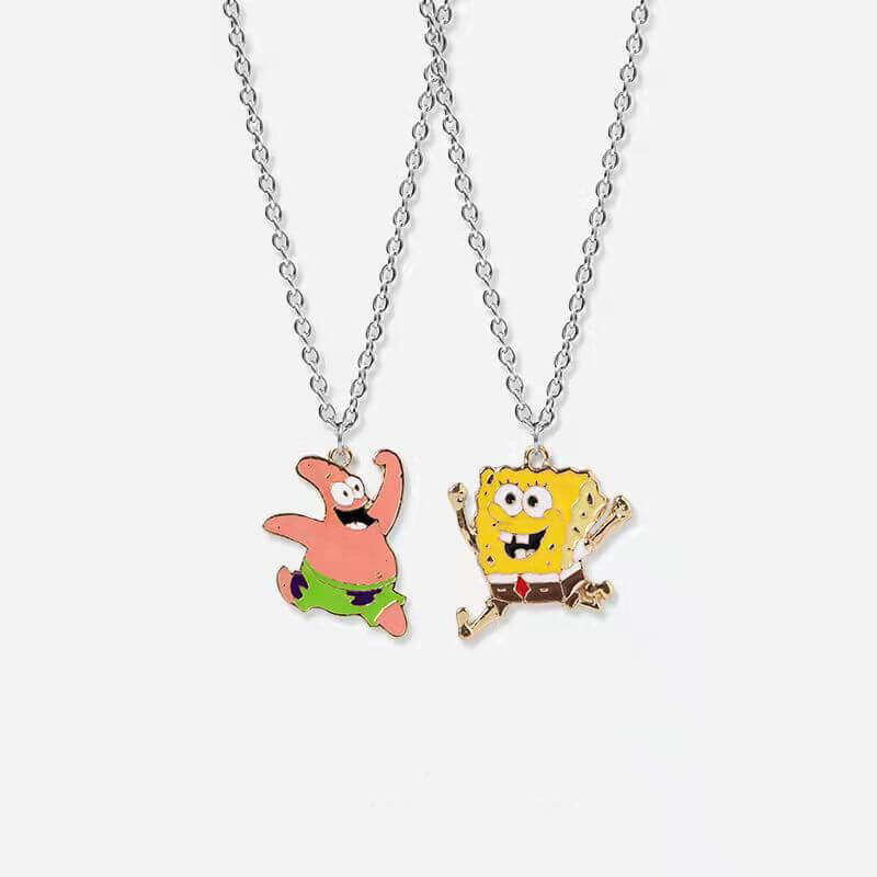 Spongebob And Patrick Friendship Necklaces